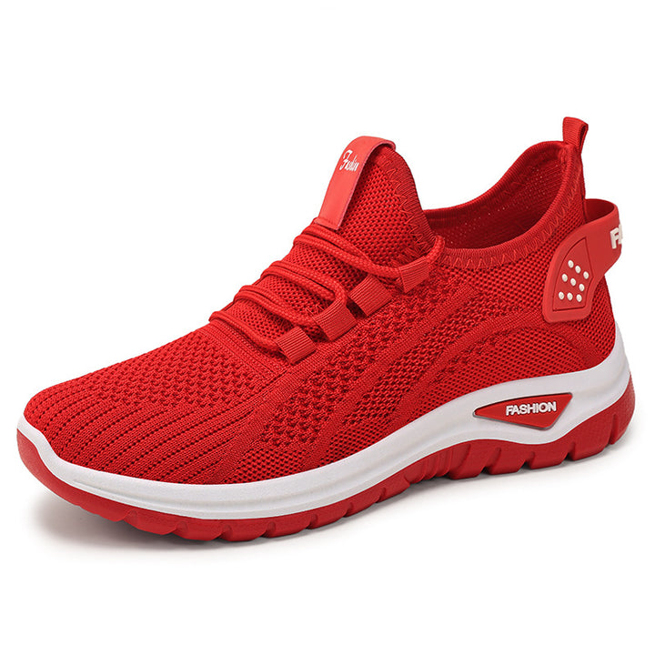 Damen nan sockenähnlicher Strick-Fit Sneaker mit elastischer Schnürung, gelochter Fersenverstärkung und dämpfender Plateau-Sohle Echo Archiv