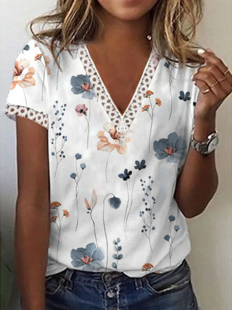 Damen Glitzernde V-Pullover Bluse Echo Archiv
