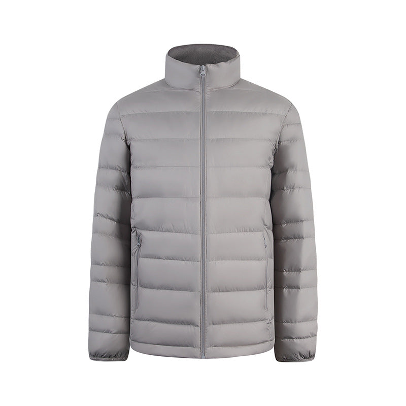 Herren Ultraleichte gesteppte Daunenimitat-Jacke mit Stehkragen Echo Archiv