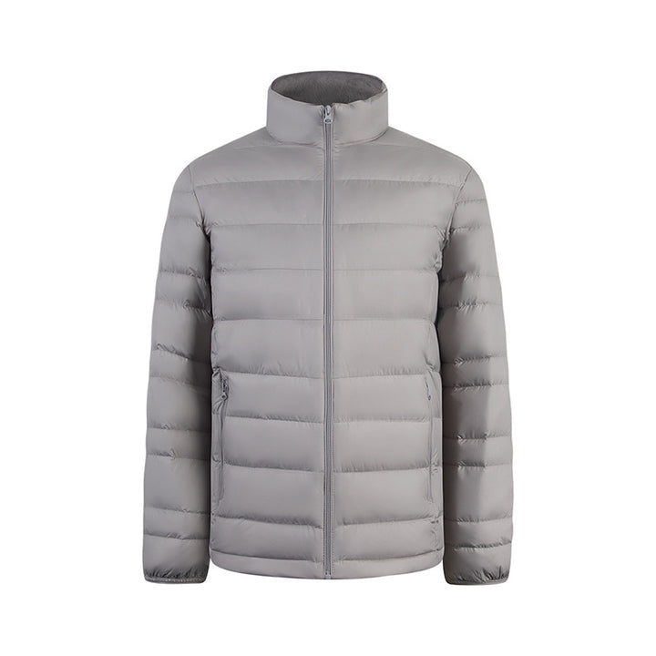 Herren Ultraleichte gesteppte Daunenimitat-Jacke mit Stehkragen Echo Archiv