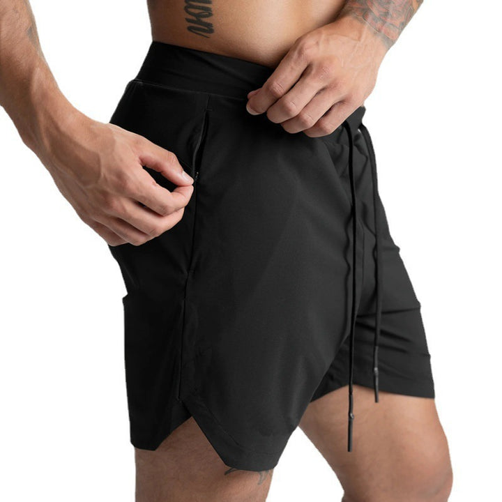 Herren funktionale Sportshorts mit Reißverschlusstaschen Echoarchiv