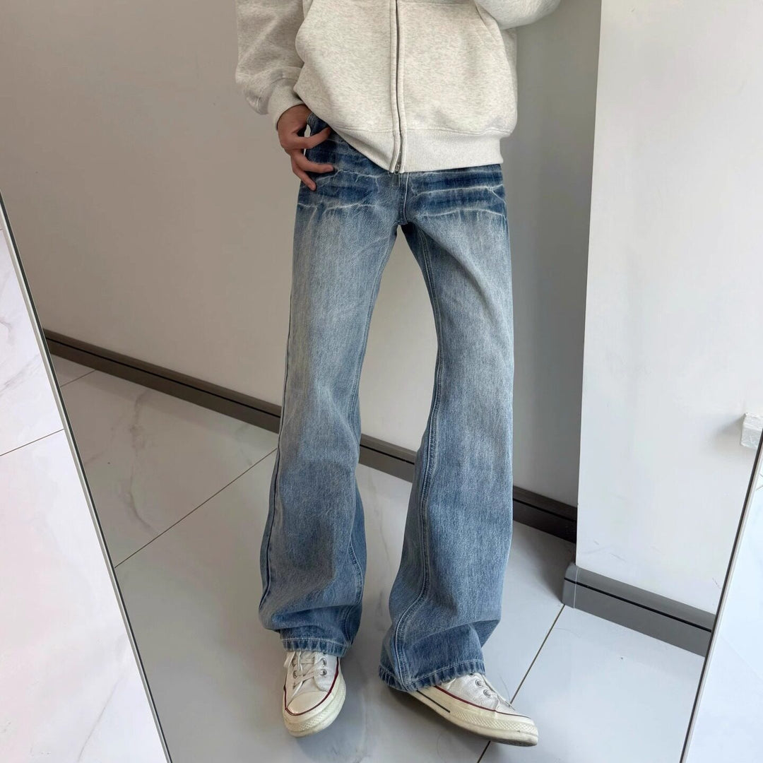 Damen Modische Weitgeschnittene Jeans Echoarchiv