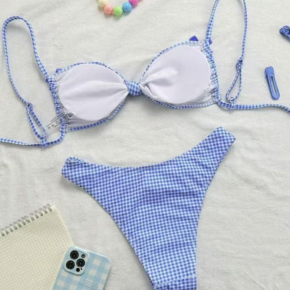 Damen Bikini-Set mit Rüschendetails und verstellbaren Trägern Echo Archiv