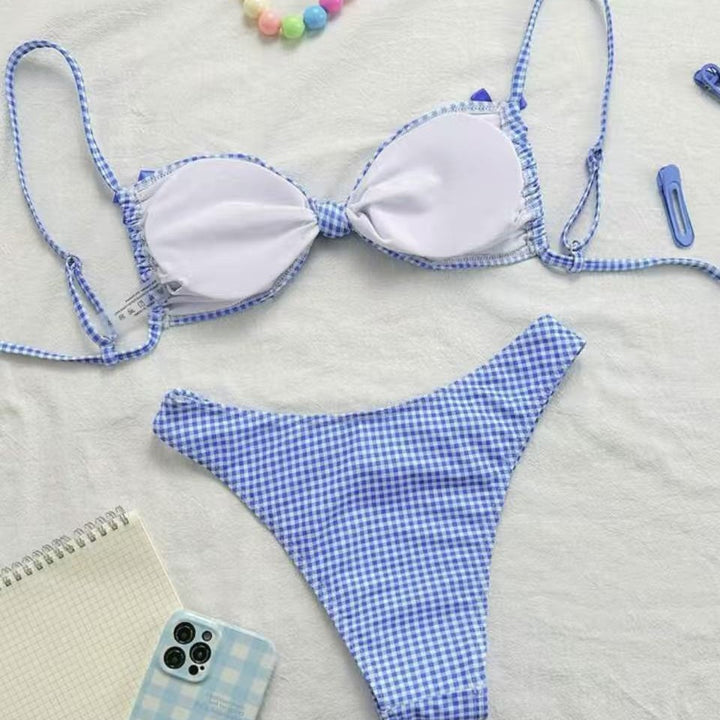 Damen Bikini-Set mit Rüschendetails und verstellbaren Trägern Echo Archiv