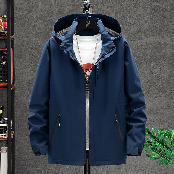 Herren Leichte Softshell-Outdoorjacke mit Kapuze, wind- und wasserabweisender Oberfläche Echo Archiv