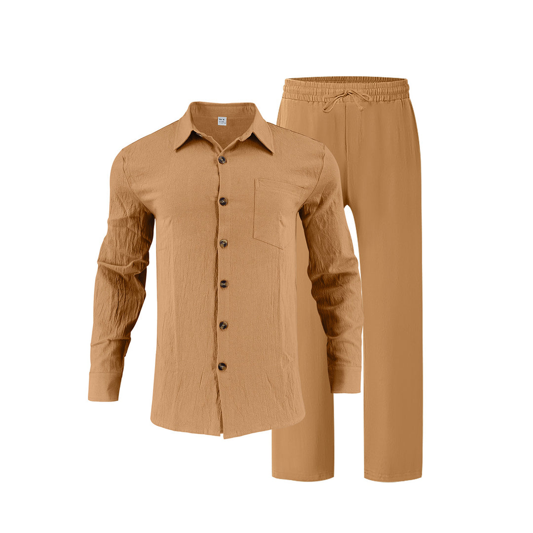 Herren elegante Hemd und Freizeithose Set Echoarchiv