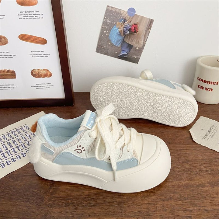Damen Plattform-Sneaker mit verspielten Applikationen und bequemer Sohle Echo Archiv