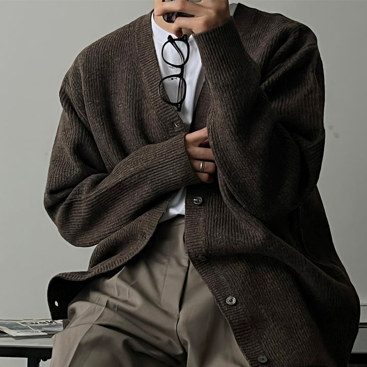 Herren Lässige Grobstrickjacke Echoarchiv