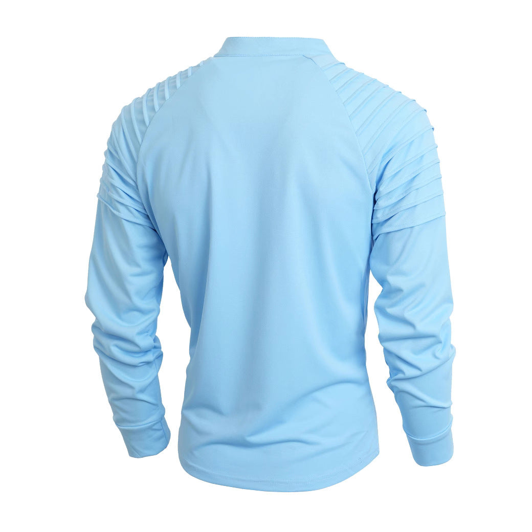 Herren Sportliches Langarmshirt mit halblangem Reißverschluss Echoarchiv