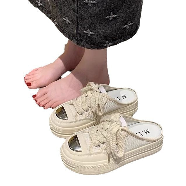 Damen modische Slip-On Sneakers mit dämpfender Sohle und luftiger Mesh-Oberfläche Echo Archiv