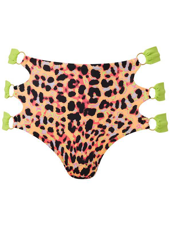 Damen Hoch tailliertes Bikini-Set mit modischem Leopardenmuster und aufregendem Schnitt Echo Archiv