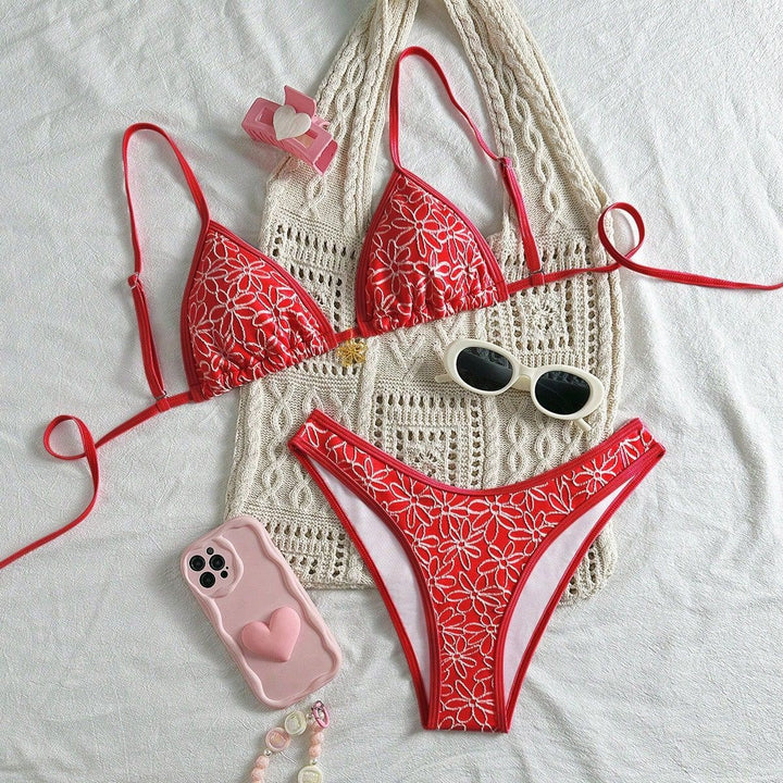 Damen Blumendekoriertes Bikini-Set Echo Archiv