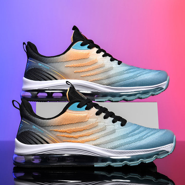 Unisex atmungsaktive Air‑Cushion Running‑Sneaker mit sichtbarer Hohlkammer‑Zwischensohle und leichter Strickkonstruktion – Tavélo