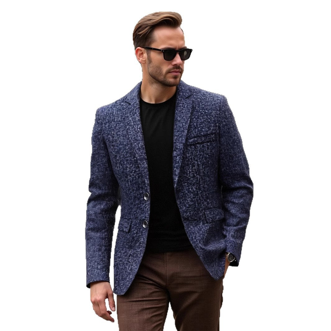 Herren strukturierter Casual Blazer Echoarchiv