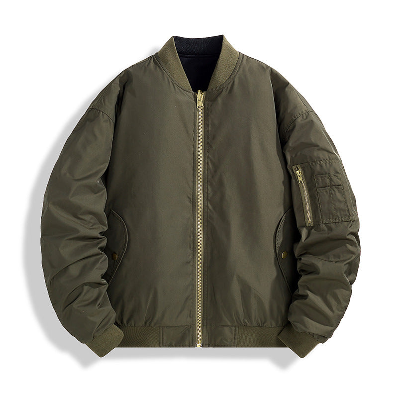 Herren Modische Bomberjacke mit Stehkragen Echo Archiv