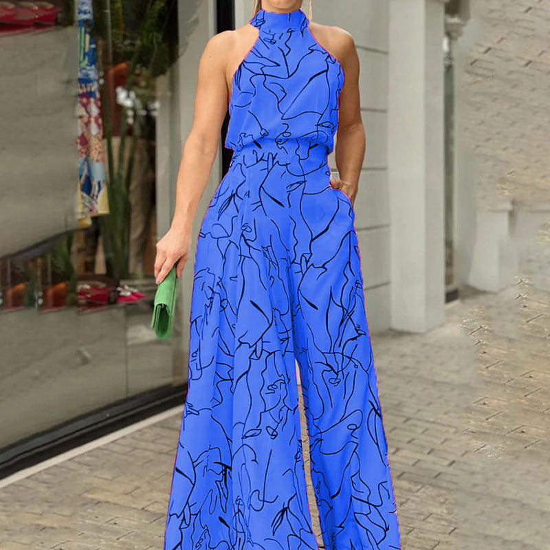 Damen Eleganter Longline Jumpsuit mit Stehkragen, Ballonärmeln und Seitentaschen Echoarchiv