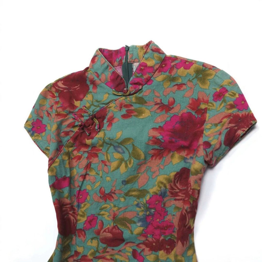 Damen Blumiges Oberteil mit Stehkragen Echo Archiv