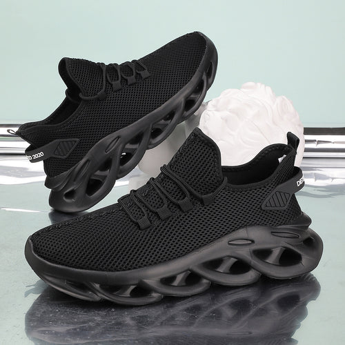 Unisex innovative Mesh‑Runner mit belüfteter Wabenstruktur, skulpturierter Hohlkern‑Plateausohle und sockenähnlichem Schaft – Norré