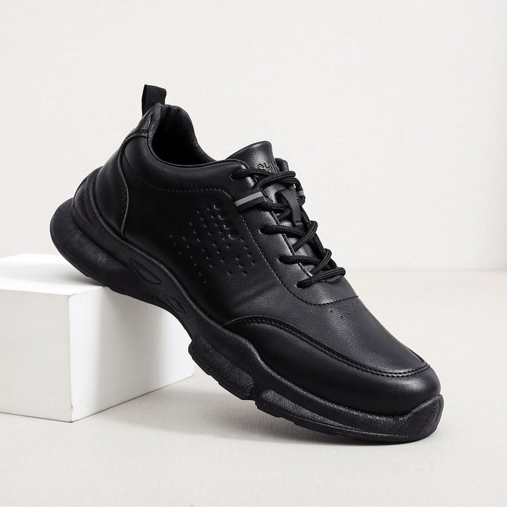 Herren Sportliche Leder Sneakers Echoarchiv