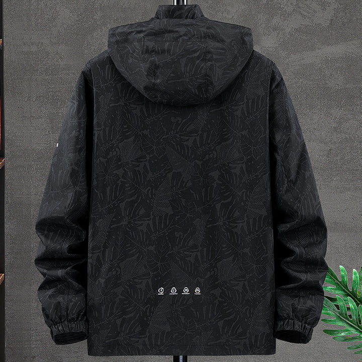Herren Wetterfeste Allwetterjacke mit praktischem Kapuzendesign Echo Archiv