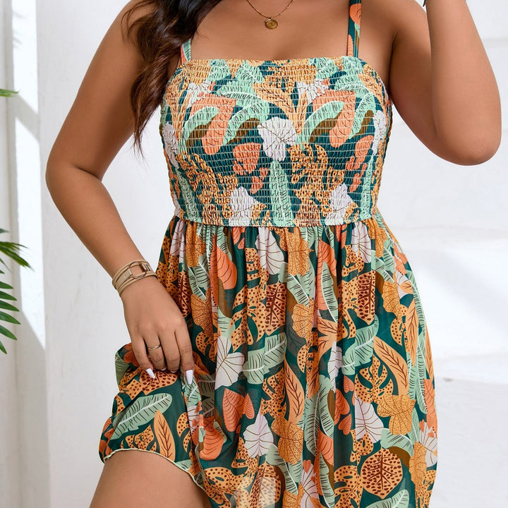 Damen Sommerliches Kleid mit elastischem Brustbereich und floralen Mustern Echo Archiv