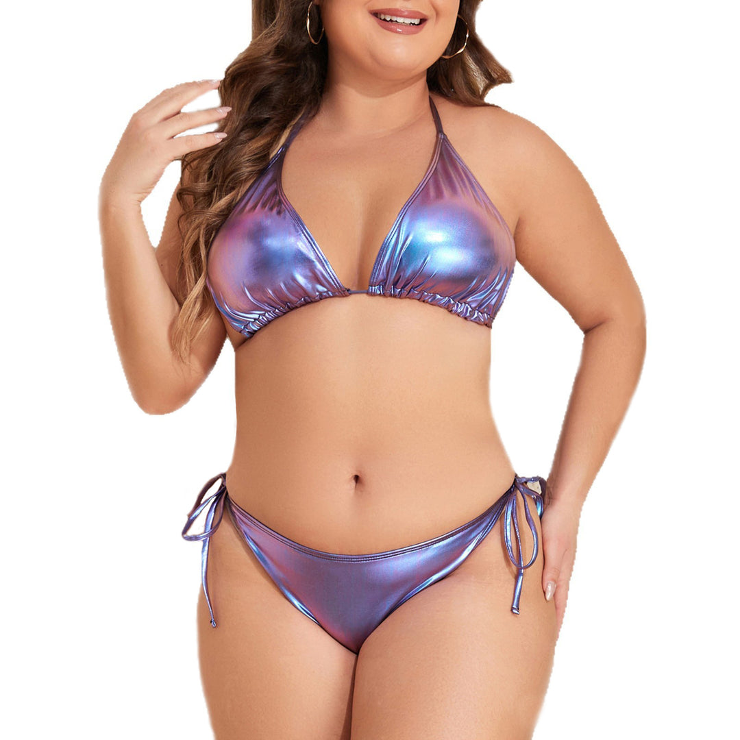 Damen Triangel-Bikini mit schimmerndem Design Echo Archiv