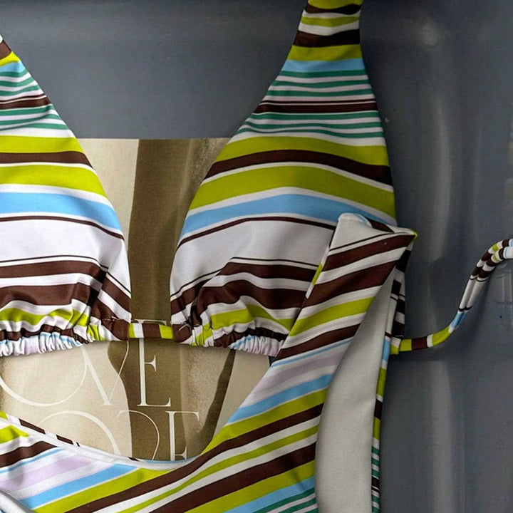 Damen Triangel-Bikini mit hoch geschnittenem Unterteil Echo Archiv