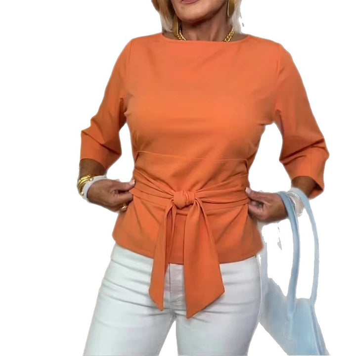 Damen Elegante Bluse mit Schleifen-Detail Echo Archiv