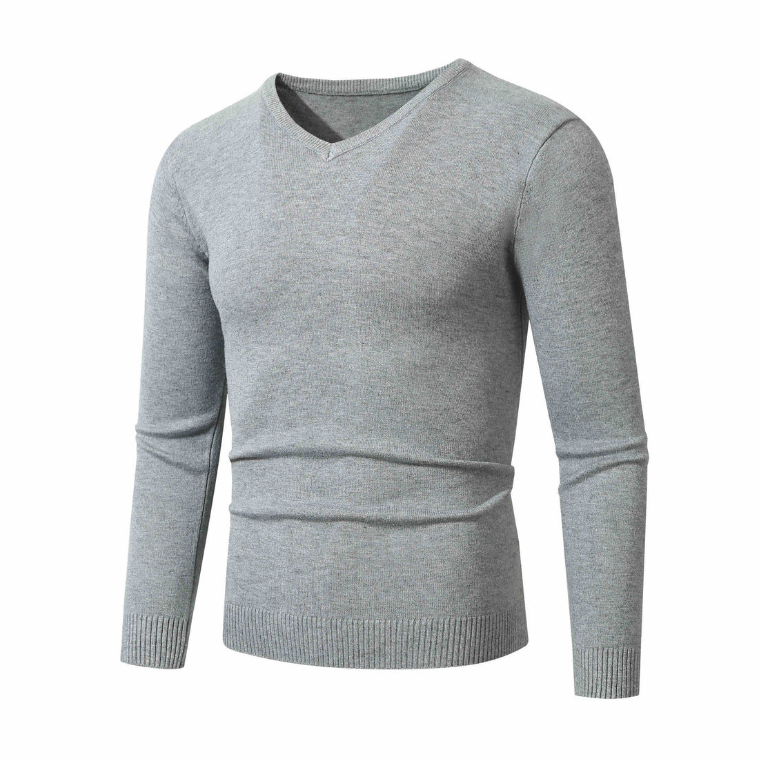 Herren Feiner V-Ausschnitt Feinstrickpullover mit schmalem Rippsaum Echo Archiv
