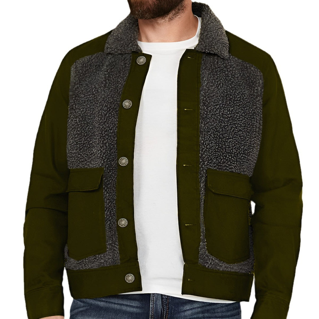 Herren modische Jacke mit durchgehendem Fleece-Futter Echoarchiv