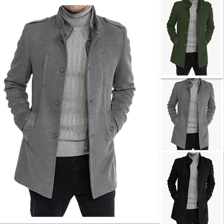 Herren stilvolle Übergangsjacke mit modernem Schnitt und praktischen Taschen Echoarchiv