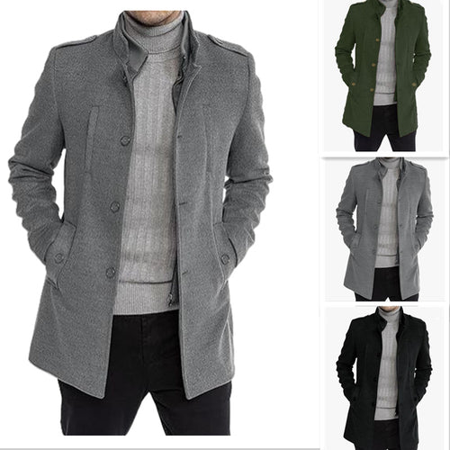 Herren stilvolle Übergangsjacke mit modernem Schnitt und praktischen Taschen Echoarchiv
