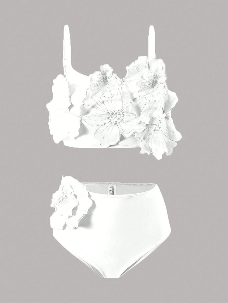 Damen Bikini-Set mit Blumenapplikationen Echo Archiv