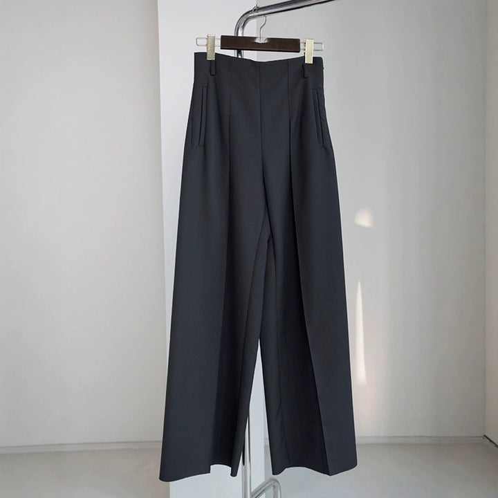 Damen Elegante und weite Stoffhose Echoarchiv