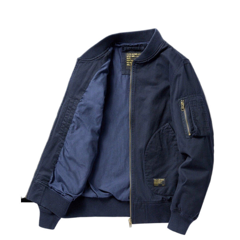 Herren Bomberjacke im Utility-Stil mit Ärmel‑Tasche und Rippbündchen Echoarchiv
