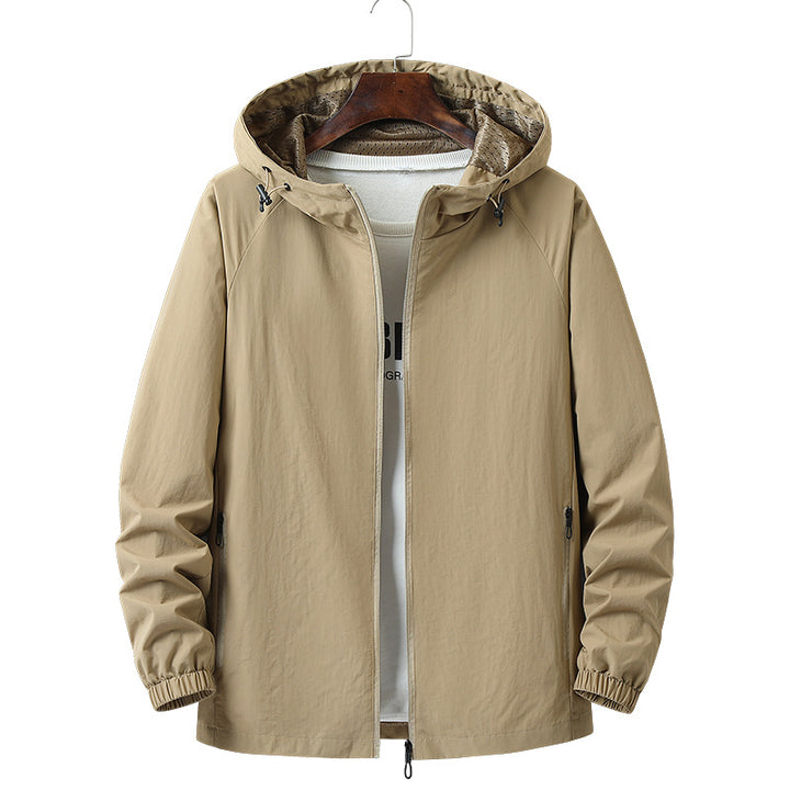 Herren Leichte Outdoor-Jacke mit verstellbarer Kapuze Echo Archiv