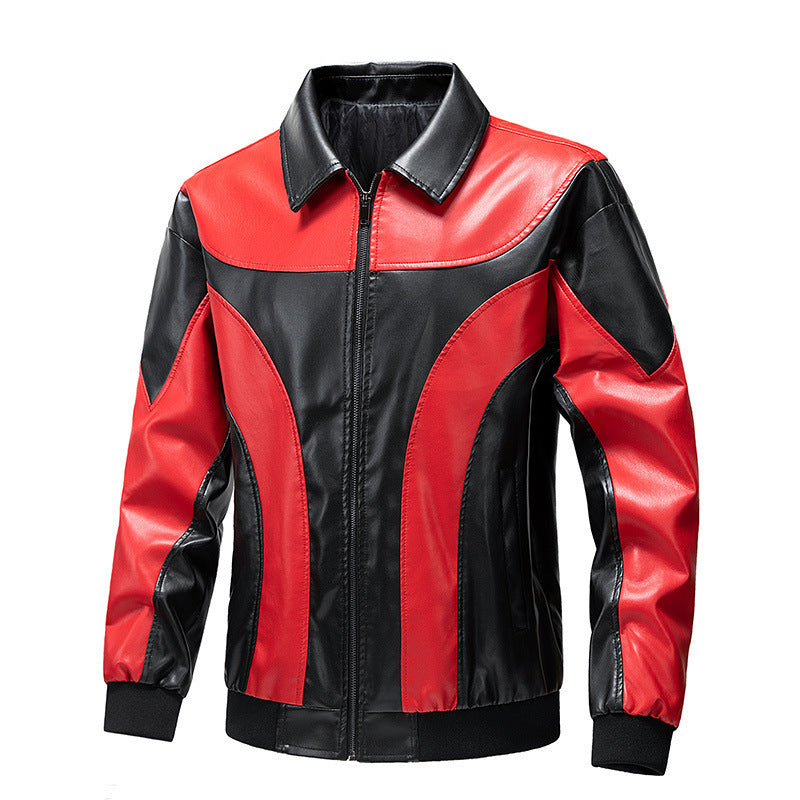 Herren Modische Retro-Lederjacke Echo Archiv