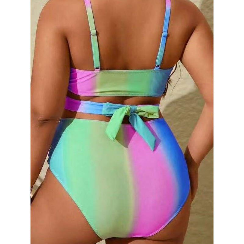 Damen Bikini-Set mit modischer Wickeloptik und hohem Bund Echo Archiv