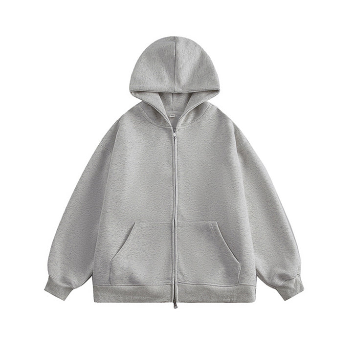 Unisex Oversize-Kapuzenjacke mit durchgehendem Reißverschluss und weichem Fleece-Innenfutter Echo Archiv