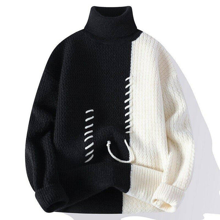 Unisex nan strukturierter Oversize-Strickpullover mit Zopfmuster und dekorativer Steppnaht Echo Archiv