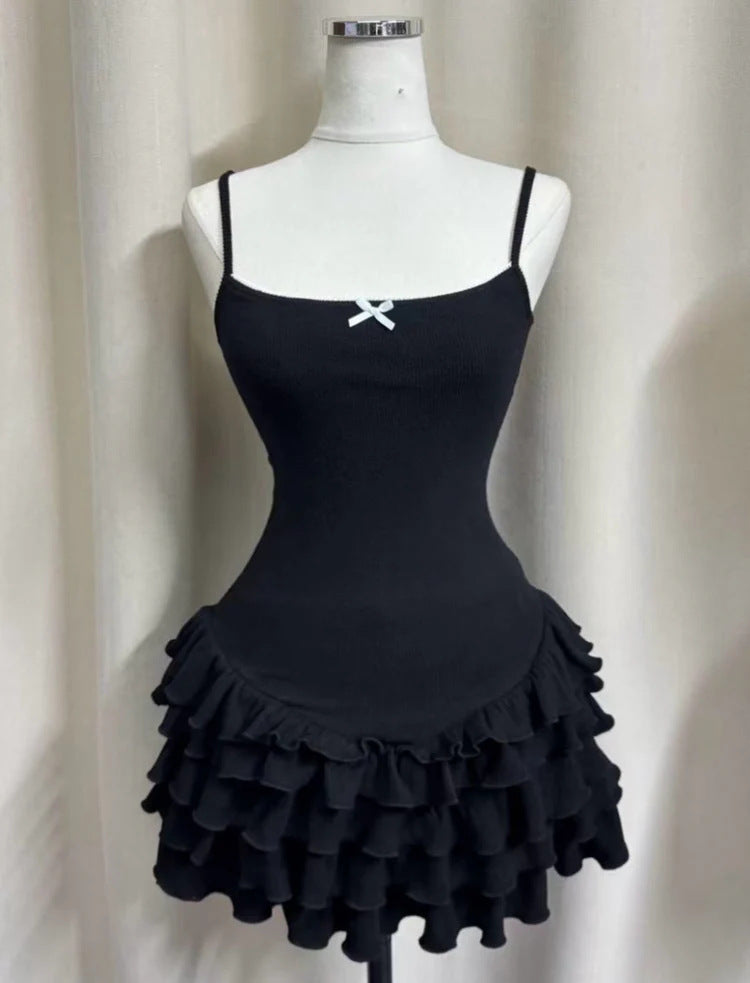 Damen Figurbetontes Rüschens Kleid Echo Archiv