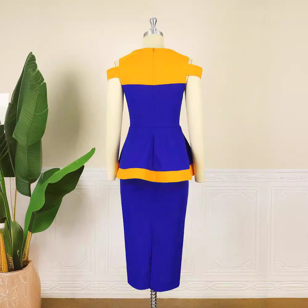 Damen Figurbetontes Peplum-Kleid Echo Archiv