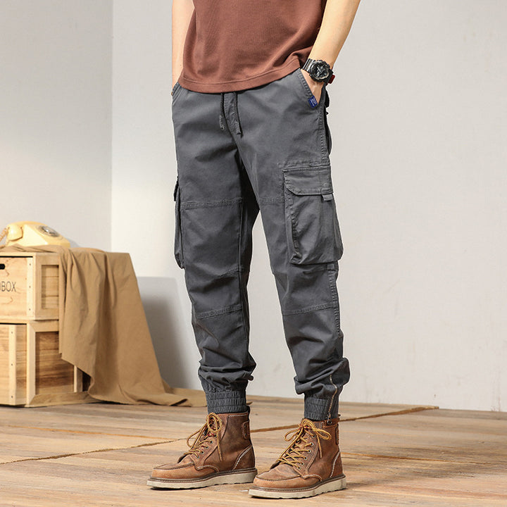 Herren vielseitige Maxcargo-Hose im urbanen Stil mit elastischem Bund und mehreren Taschen Echoarchiv