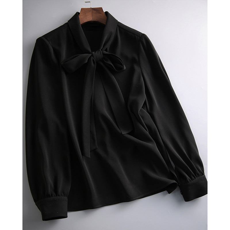 Damen Elegante Bluse mit Schleifendetail Echoarchiv 1789268628