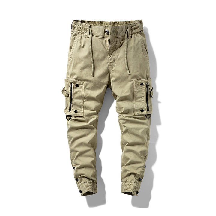 Herren Multifunktionale Cargo-Jogginghose mit Tunnelzugbund, Reißverschluss‑Taschen und verstellbaren Knöchelbündchen Echo Archiv