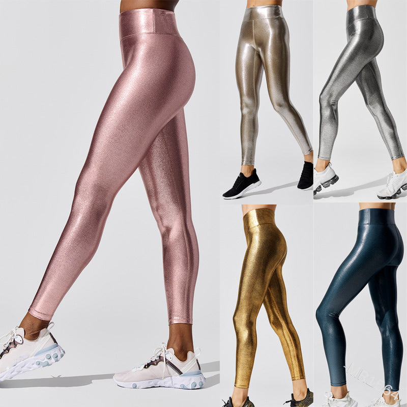 Damen Hochglänzende Leggings im eleganten Design – Avélisse