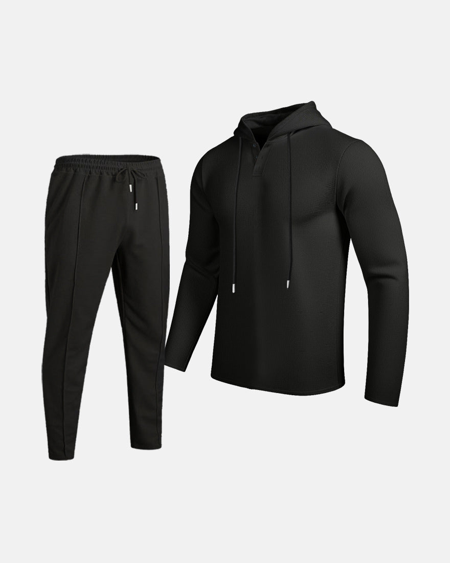 Herren sportliches Hoodie und Jogginghose Set mit atmungsaktiver Struktur Echoarchiv