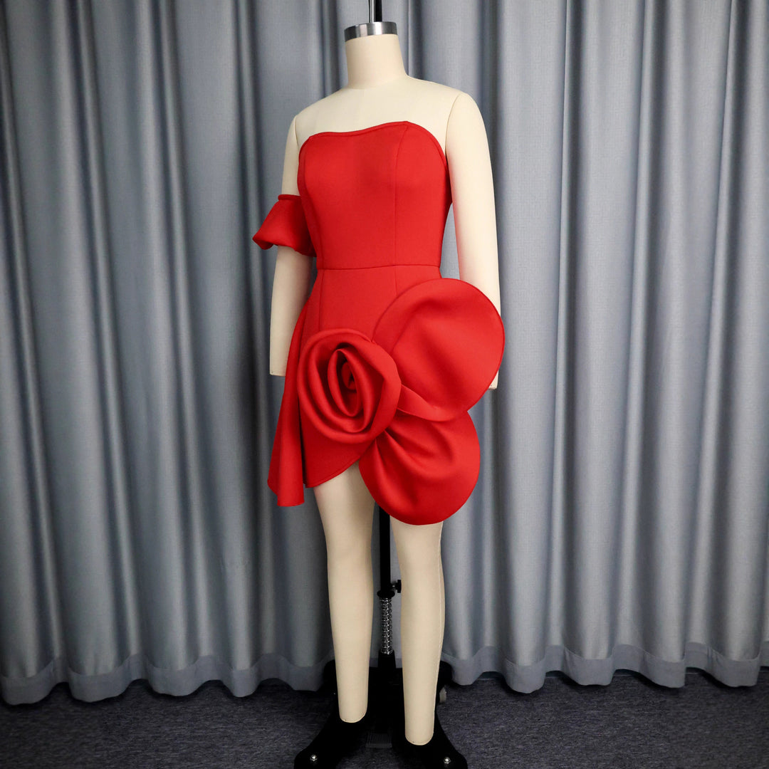 Damen Cocktailkleid mit voluminösem Blumendetail Echo Archiv