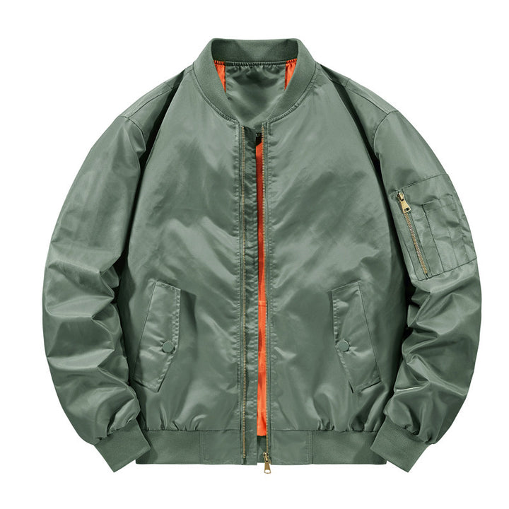 Herren leichter Pilotenbomber mit kontrastfutter und Ärmel‑Utilitytasche Echo Archiv