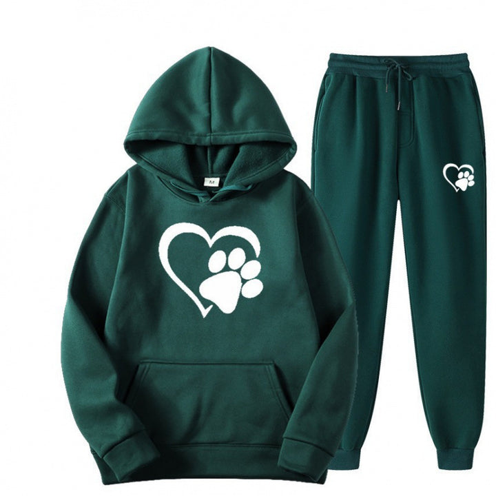 Damen Kuscheliger Hoodie und Jogginghose Set Echoarchiv